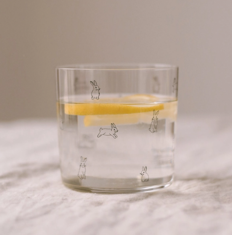 Rabbit Drinking Glass