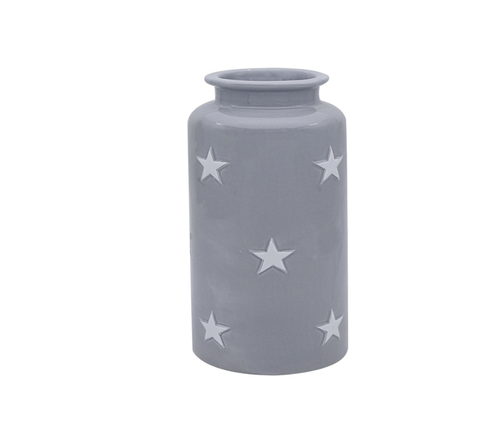 Grey Star Vase