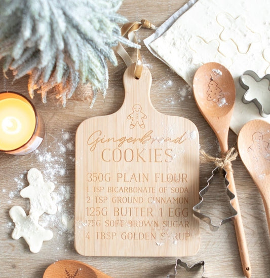 Gingerbread Cookies Bamboo Serving Board