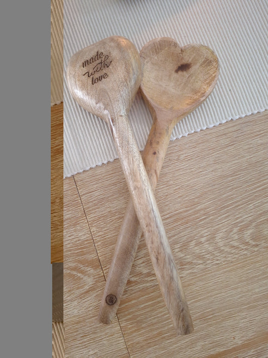 Wooden Heart Spoons